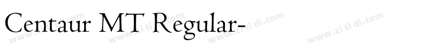 Centaur MT Regular字体转换